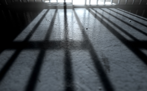 Jail bar shadows