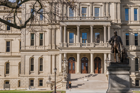 Michigan Capitol Front