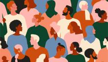 Diverse Crowd of People